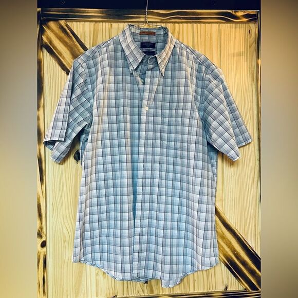 Dockers Stain Defender Buttondown Blue L - Picture 2 of 5